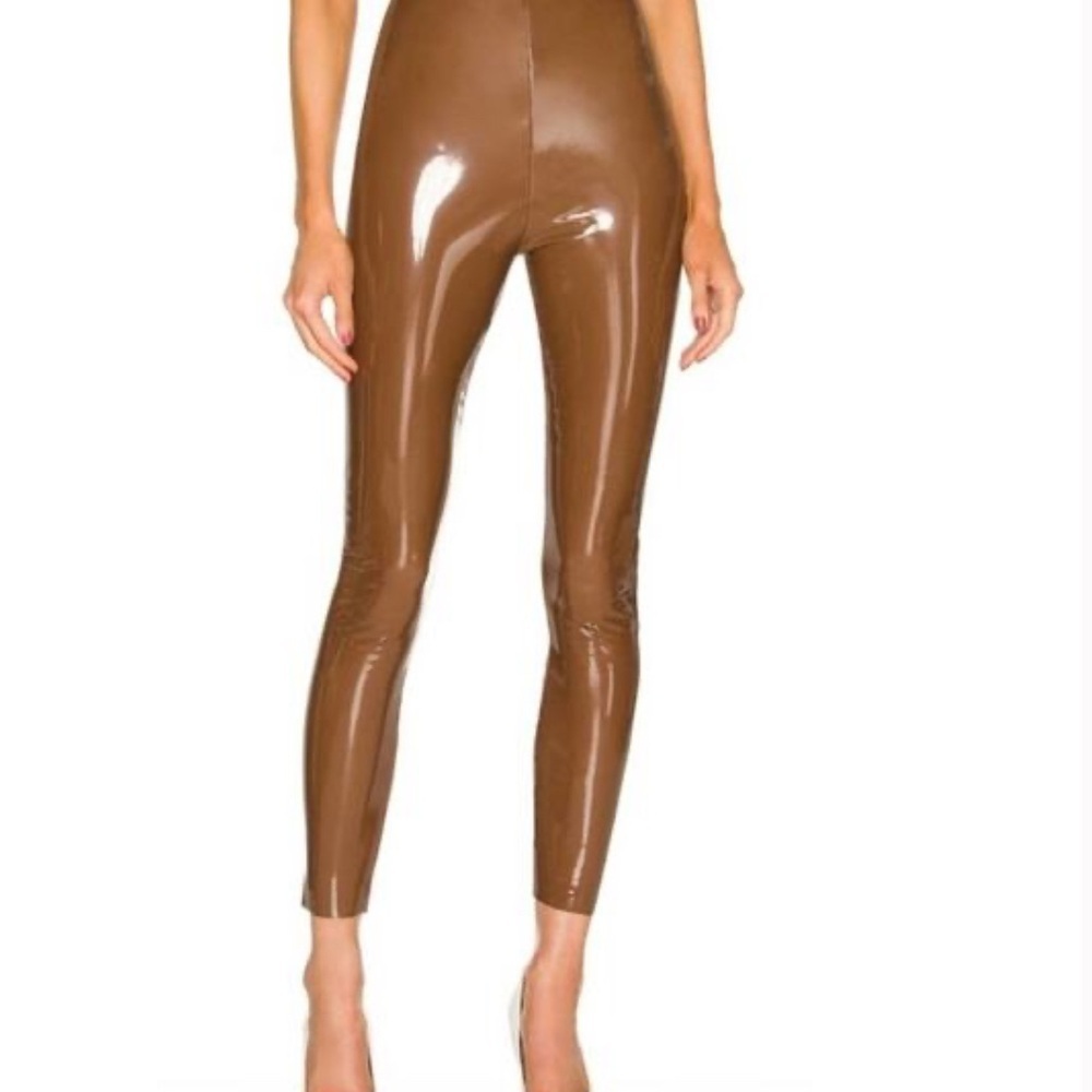 Commando patent Brown Leggings